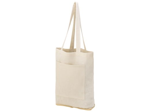 Изображение №5 | Складная сумка Jute из хлопка и джута с карманом (натуральный)