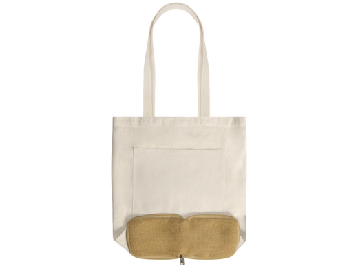 Изображение №12 | Складная сумка Jute из хлопка и джута с карманом (натуральный)