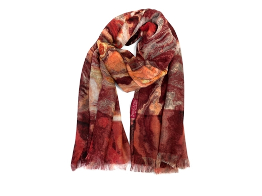 Изображение №3 | Мужской шарф «Красный Оникс» (бордовый)