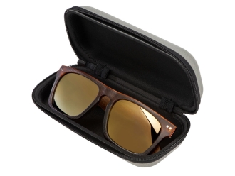 Изображение №4 | Очки солнцезащитные из бамбука с зеркальными линзами «Rockwood mirror» (коричневый)