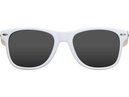 Изображение №2 | Очки солнцезащитные с бамбуковыми дужками «Rockwood» (белый/натуральный)