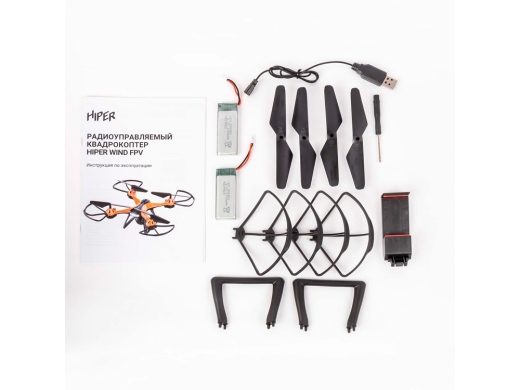 Изображение №7 | Радиоуправляемый квадрокоптер «WIND FPV» (оранжевый)