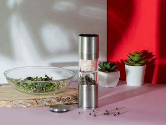 Изображение №8 | Двойная механическая мельница «Twin» (серебристый/прозрачный)