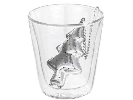 Изображение №2 | Набор «Brewing»: кружка и ситечко для чая (прозрачный, серебристый)