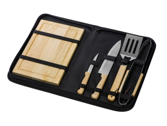 Изображение №2 | Набор для барбекю «Terra» (коричневый, серебристый, черный)