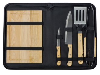 Изображение №3 | Набор для барбекю «Terra» (коричневый, серебристый, черный)