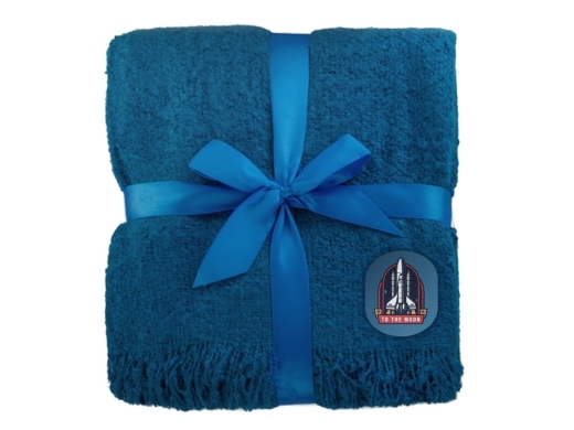 Изображение №5 | Плед акриловый «Mohair» (синий)