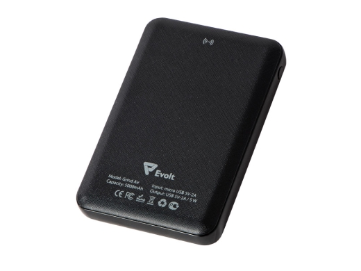 Изображение №2 | Беспроводной внешний аккумулятор «Grind Air» v. 2, 5000 mAh (черный)