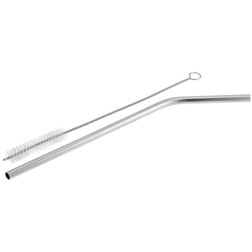 Изображение №1 | Набор Mellow, с изогнутой трубочкой, серебристый