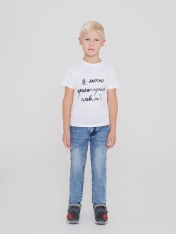 Изображение №6 | Футболка детская «Прикоснуться словами», белая, на рост 106-116 см (6 лет)