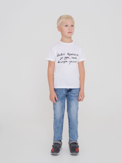 Изображение №6 | Футболка детская «Давай возьмемся за руки», белая, на рост 106-116 см (6 лет)