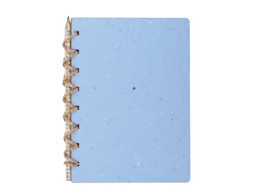 Изображение №3 | Блокнот А6 с бумажным карандашом и семенами цветов микс A6 (синий)