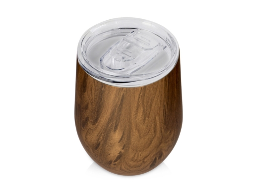 Изображение №1 | Вакуумная термокружка «Britewood S1», непротекаемая крышка, крафтовый тубус (дерево)