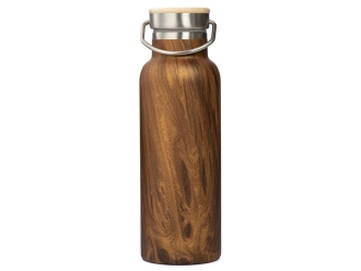 Изображение №3 | Вакуумный термос «Britewood S2», 500 мл, бамбуковая крышка, крафтовый тубус (дерево)