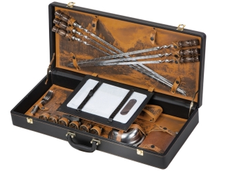 Изображение №3 | Набор «Подарочный» (темно-коричневый/рыжий, серебристый)