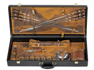 Изображение №4 | Набор «Подарочный» (темно-коричневый/рыжий, серебристый)