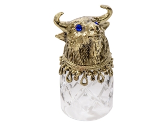 Изображение №9 | Подарочный набор «Русская охота» (стопки- прозрачный/золотистый, шкатулка- темно-коричневый/рыжий)