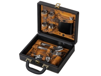 Изображение №1 | Набор «Подарочный» (темно-коричневый/рыжий, серебристый)