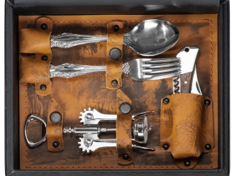 Изображение №4 | Набор «Подарочный» (темно-коричневый/рыжий, серебристый)