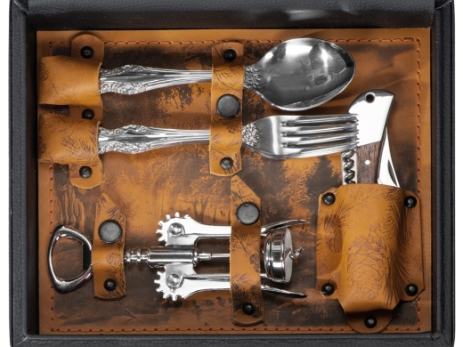 Изображение №4 | Набор «Подарочный» (темно-коричневый/рыжий, серебристый)