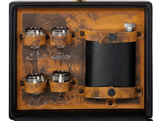 Изображение №5 | Набор «Подарочный» (темно-коричневый/рыжий, серебристый)