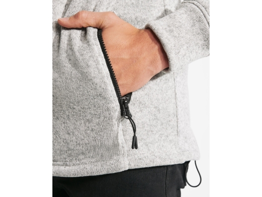 Изображение №7 | Толстовка на молнии «Everest», мужская S (меланжевый белый)