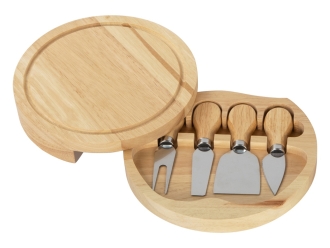 Изображение №2 | Подарочный набор для сыра в деревянной упаковке «Reggiano» (светло-коричневый)