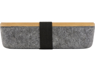 Изображение №3 | Пенал с линейкой и подставкой для телефона из бамбука «Haruki» (натуральный, серый)