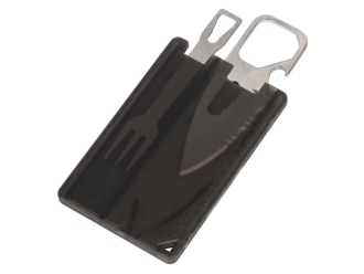 Изображение №4 | Мультиинструмент с ножом и вилкой «Hungry» (черный, серебристый)