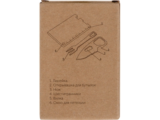 Изображение №13 | Мультиинструмент с ножом и вилкой «Hungry» (черный, серебристый)