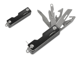Изображение №1 | Компактный складной мультитул 10-в-1 «Canto» с фиксатором (серебристый, черный)