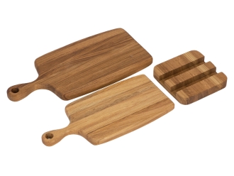Изображение №3 | Набор разделочных досок на подставке «Ruby» (натуральный коричневый)