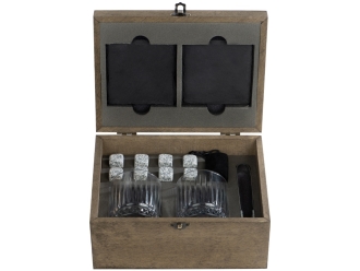 Изображение №3 | Набор для виски в подарочной коробке «Jack» (коричневый, прозрачный)