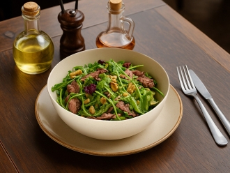 Изображение №10 | Салатник из натуральных волокон с бамбуковой крышкой «Bowl» (бежевый)