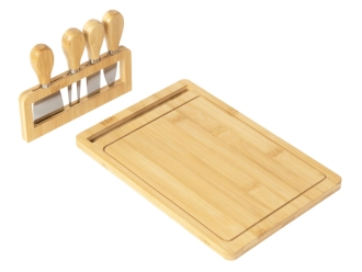 Изображение №3 | Набор для сыра из бамбука со съемной подставкой «Camembert» (натуральный/серебристый)