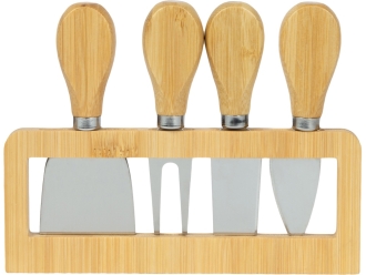 Изображение №6 | Набор для сыра из бамбука со съемной подставкой «Camembert» (натуральный/серебристый)