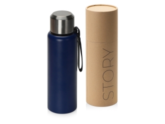 Изображение №1 | Вакуумный термос «Story», тубус, 800мл (темно-синий, серебристый)
