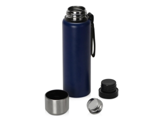 Изображение №2 | Вакуумный термос «Story», тубус, 800мл (темно-синий, серебристый)