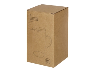 Изображение №5 | Стеклянный кувшин с крышкой из пробки «Fiz» (прозрачный, бежевый)