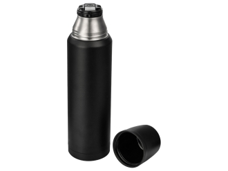 Изображение №3 | Вакуумный термос с медной изоляцией «Stern», крафтовый тубус, 1000 мл (черный)