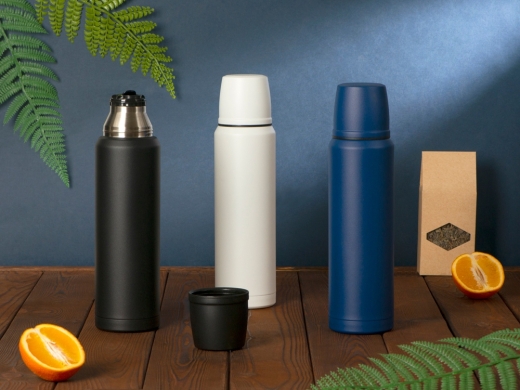 Изображение №11 | Вакуумный термос с медной изоляцией «Stern», крафтовый тубус, 1000 мл (черный)