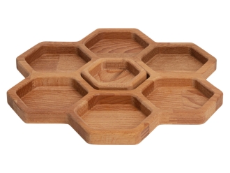 Изображение №7 | Менажница «Соты» (натуральный коричневый)