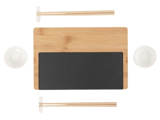Изображение №4 | Набор для суши со сланцевой доской «Maki» (черный, коричневый, белый)