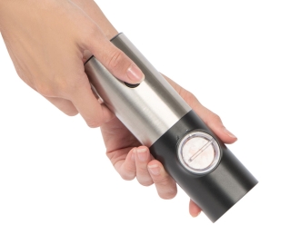 Изображение №4 | Электрическая мельница для соли и перца «Grind» (серебристый, черный)