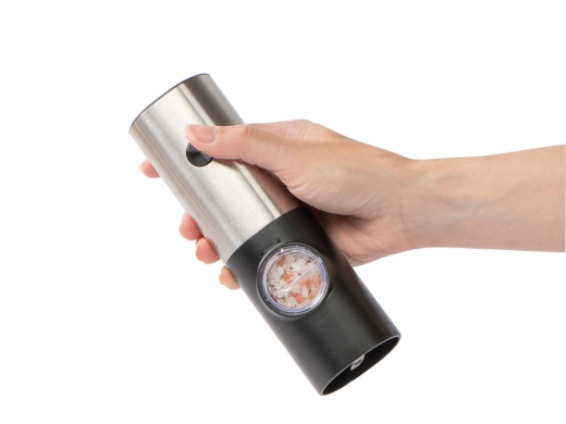 Изображение №5 | Электрическая мельница для соли и перца «Grind» (серебристый, черный)