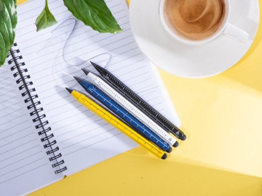 Изображение №5 | Вечный карандаш с линейкой и стилусом «Sicily» (белый)