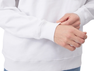 Изображение №7 | Свитшот оверсайз с рукавом реглан «Belgrade», унисекс 2XL (белый)