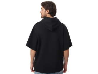 Изображение №5 | Худи оверсайз с коротким рукавом «Warsaw» унисекс XS-S (черный)