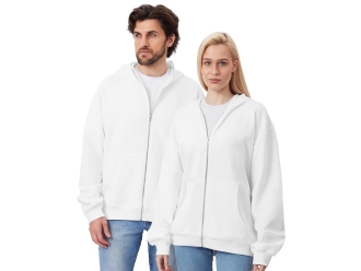 Изображение №1 | Толстовка оверсайз с капюшоном на молнии «Monaco» XS-S (белый)