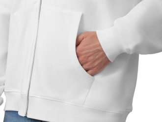 Изображение №7 | Толстовка оверсайз с капюшоном на молнии «Monaco» XS-S (белый)